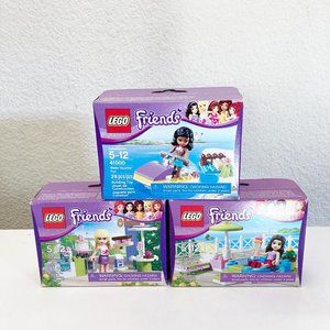 NEW Bundle 3 LEGO Friends 41000 3930 3931 Scooter Bakery Pool RETIRED Sealed